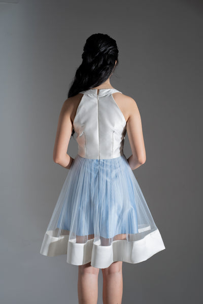 LOVEROSE Dress (white/blue)