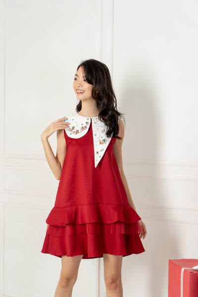 SNOWY Dress (red)